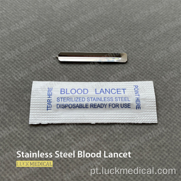 Aço inoxidável Lancet Blood
